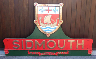 Sidmouth replica nameplate